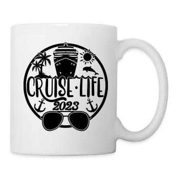 Cruise Life 2023 Croisière Vacances d’été - Mug blanc - blanc - Droite