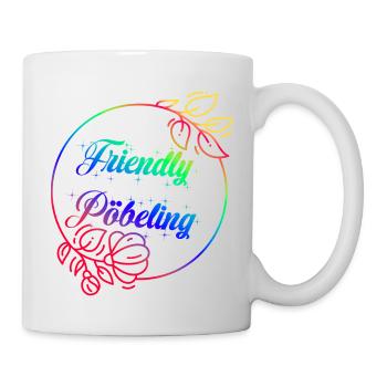 FriendlyPöbeling Rainbow - Tasse - Weiß - Rechts