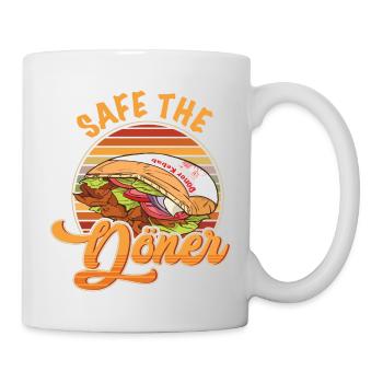 Save the Döner - Tasse - Weiß - Rechts