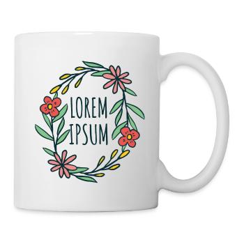 Lorem Ipsum Designer Baby Geschenk Idee - Tasse - Weiß - Rechts