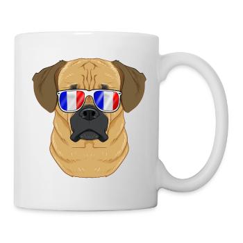 Puggle France Sunglasses I French Flag - Tasse - Weiß - Rechts