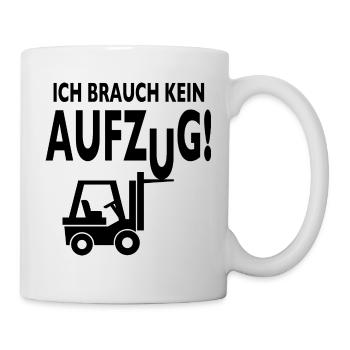 Staplerfahrer Lagerist Gabelstaplerfahrer Stapler - Tasse - Weiß - Rechts