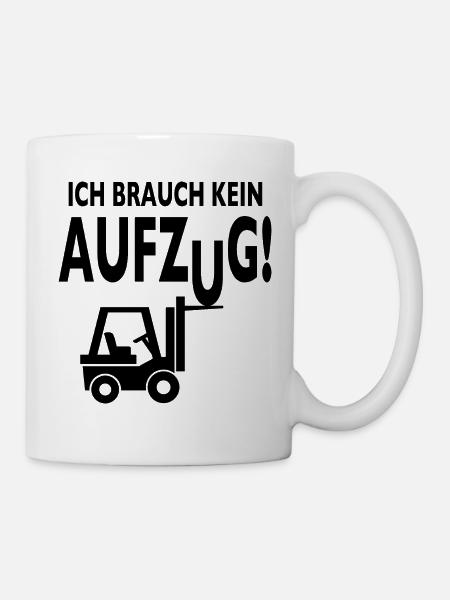 Staplerfahrer Lagerist Gabelstaplerfahrer Stapler - Tasse - Weiß