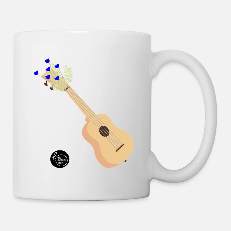 Celle qui aimait les ukulele - Mug blanc - blanc