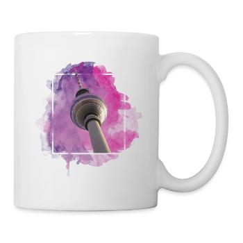 Berlin Allemagne City Skyline Splash Coloré - Mug blanc - blanc - Droite