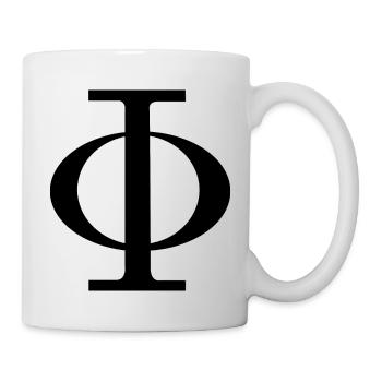 Phi - Tasse - Weiß - Rechts