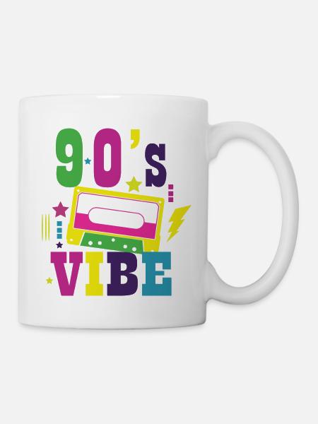 1990iger Sprüche 90s Geschenksidee - Tasse - Weiß