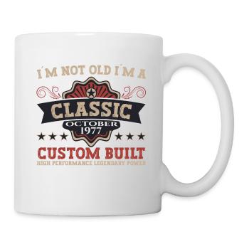 Classic October 1977 45th Birthday Gift - Mug - white - Right