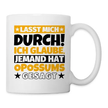Opossums - Tasse - Weiß - Rechts