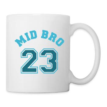 Mid Bro 2023 Middle Brother Baby Birth Boy - Mug - white - Right