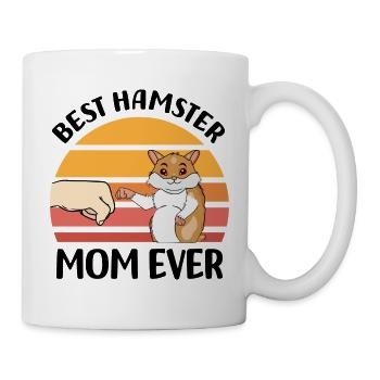 Hamster - Tasse - Weiß - Rechts