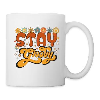 Séjour rétro groovy, Mignon halloween , Thanksgiving - Mug blanc - blanc - Droite