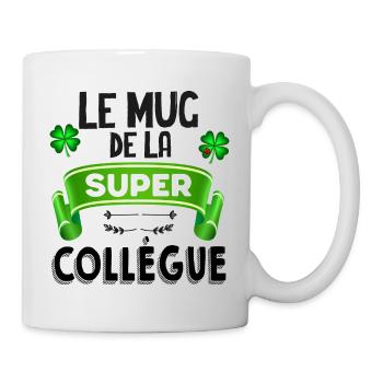 Mug Cadeau Pour Super Collègue Femme - Mug blanc - blanc - Droite