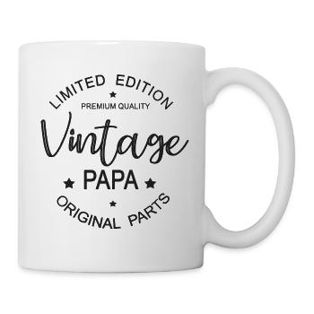 Vintage Papa cooles Geburtstagsgeschenk - Tasse - Weiß - Rechts
