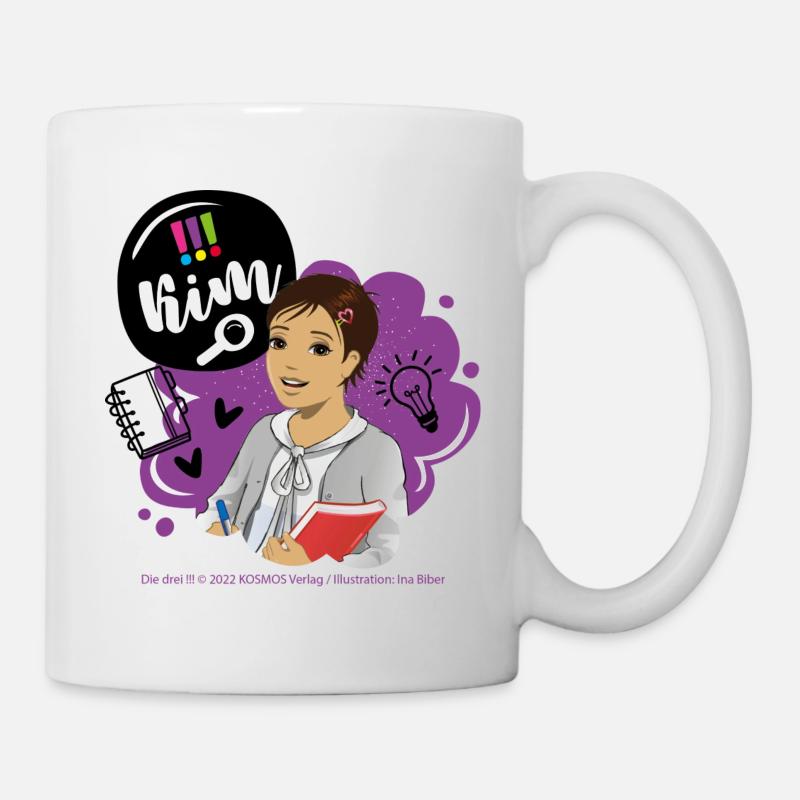 Die Drei !!! Kim Mit Notizheft - Tasse - Weiß