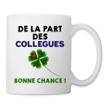 De la part de collègues inoubliables - Mug blanc - blanc - Droite