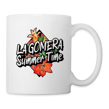 La Gomera Sommer Sonne Strand Meer Palmen - Tasse - Weiß - Rechts