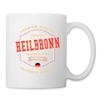 Heilbronn Germany City Font Vintage Retro - Mug - white - Right