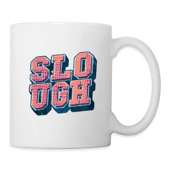 Slough England UK City Font Vintage Retro - Mug - white - Right
