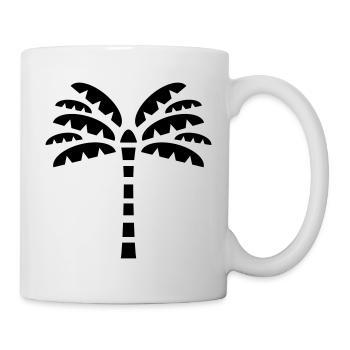 Symbole de palme - Mug blanc - blanc - Droite