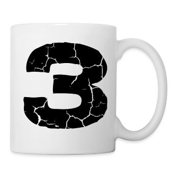 Maillot numéro 3 - Mug blanc - blanc - Droite