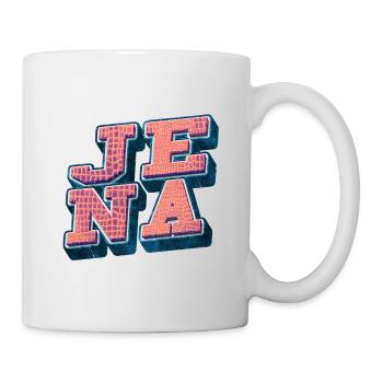 Jena Germany City Font Vintage Retro - Mug - white - Right