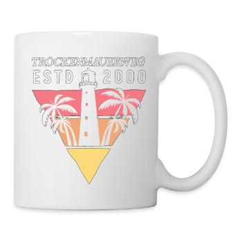 Mallorca wandern GR 221 Wanderweg Geschenk - Tasse - Weiß - Rechts