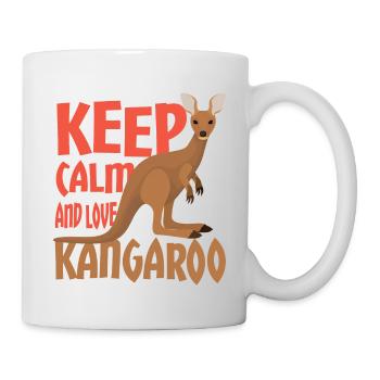 Känguru keep calm and Love Kangaroo - Mug - white - Right