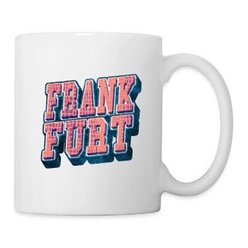 Frankfurt Germany City Font Vintage Retro - Mug - white - Right