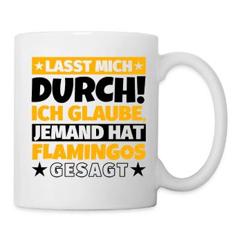 Flamingos - Tasse - Weiß - Rechts