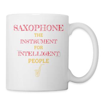 Saxophone Instrument For Intelligent People RD - Tasse - Weiß - Rechts