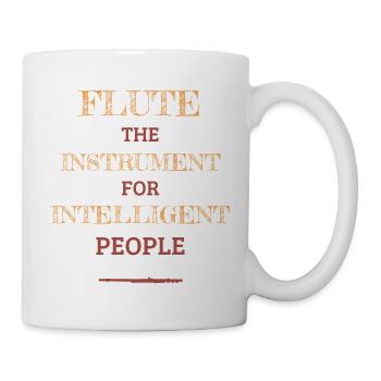 Instrument de flûte pour les personnes intelligentes Retro Yam - Mug blanc - blanc - Droite