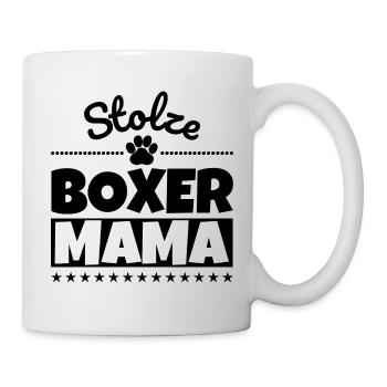 Stolze Boxer Mama - Tasse - Weiß - Rechts