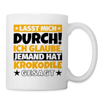Krokodile - Tasse - Weiß - Rechts