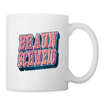 Braunschweig Germany City Font Vintage - Mug - white - Right