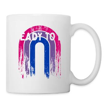 Prêt à Bi Bisexuel LGBTQ Bi Pride LGBT Drôle - Mug blanc - blanc - Droite