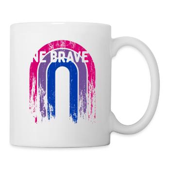 One Brave Bi Bisexual LGBTQ Bi Pride LGBT - Mug - white - Right