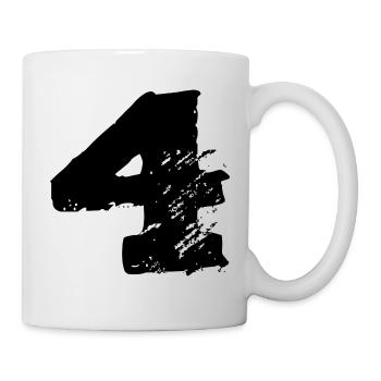 Maillot 4 numéros - Mug blanc - blanc - Droite