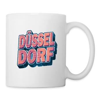Dusseldorf Allemagne City Font Vintage Retro - Mug blanc - blanc - Droite