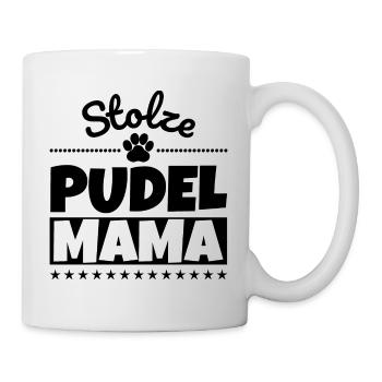 Stolze Pudel Mama - Tasse - Weiß - Rechts
