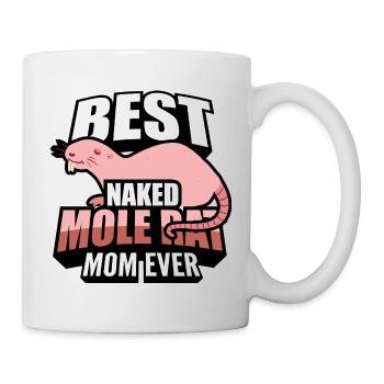 Maman taupe nue | Animaux de compagnie Animaux de rongeurs Cadeau - Mug blanc - blanc - Droite