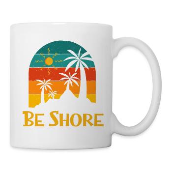 Be Shore Summer Trip Tropical Travel Beach Drôle - Mug blanc - blanc - Droite