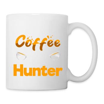 Half Coffee Half Hunter Funny Hunting Humor - Mug - white - Right
