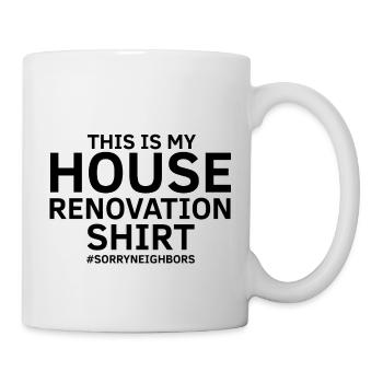 Conception de démolition de maisons et rénovation de maisons - Mug blanc - blanc - Droite