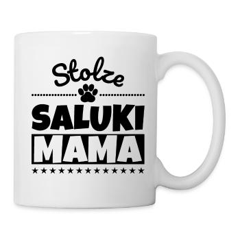 Stolze Saluki Mama - Tasse - Weiß - Rechts