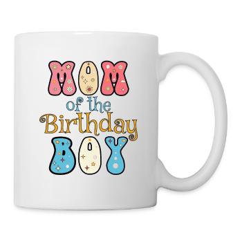 Mama des Geburtstagskindes, Geburtstagsgeschenk - Tasse - Weiß - Rechts