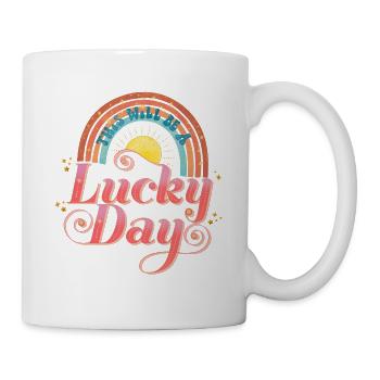 Jour de chance - Mug blanc - blanc - Droite