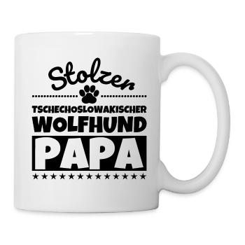 Tschechoslowakischer Wolfhund lustig Herrchen Hund - Tasse - Weiß - Rechts