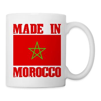 Fabriqué au Maroc - Mug blanc - blanc - Droite