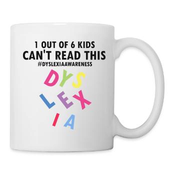 Dyslexia Therapy for Dyslexia Month - Mug - white - Right